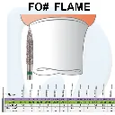 Luster dent #FO FLAME ogival end بيرات فلام.webp