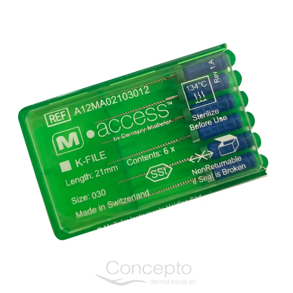 Dentsply M-Access K Files SS فايلات يدوي كي ستيل