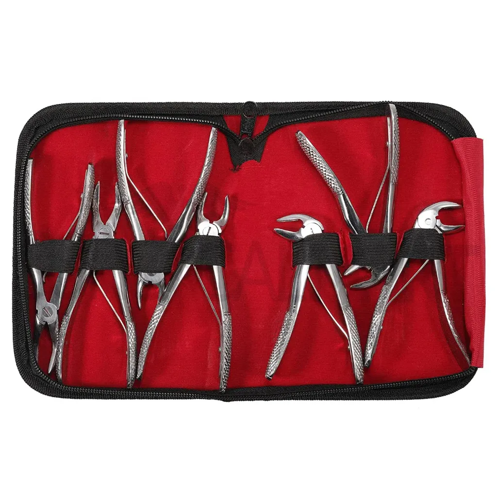 Dental Extraction Forceps Pliers kit adult 10pcs