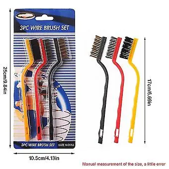 mini wire brush 3-piece set