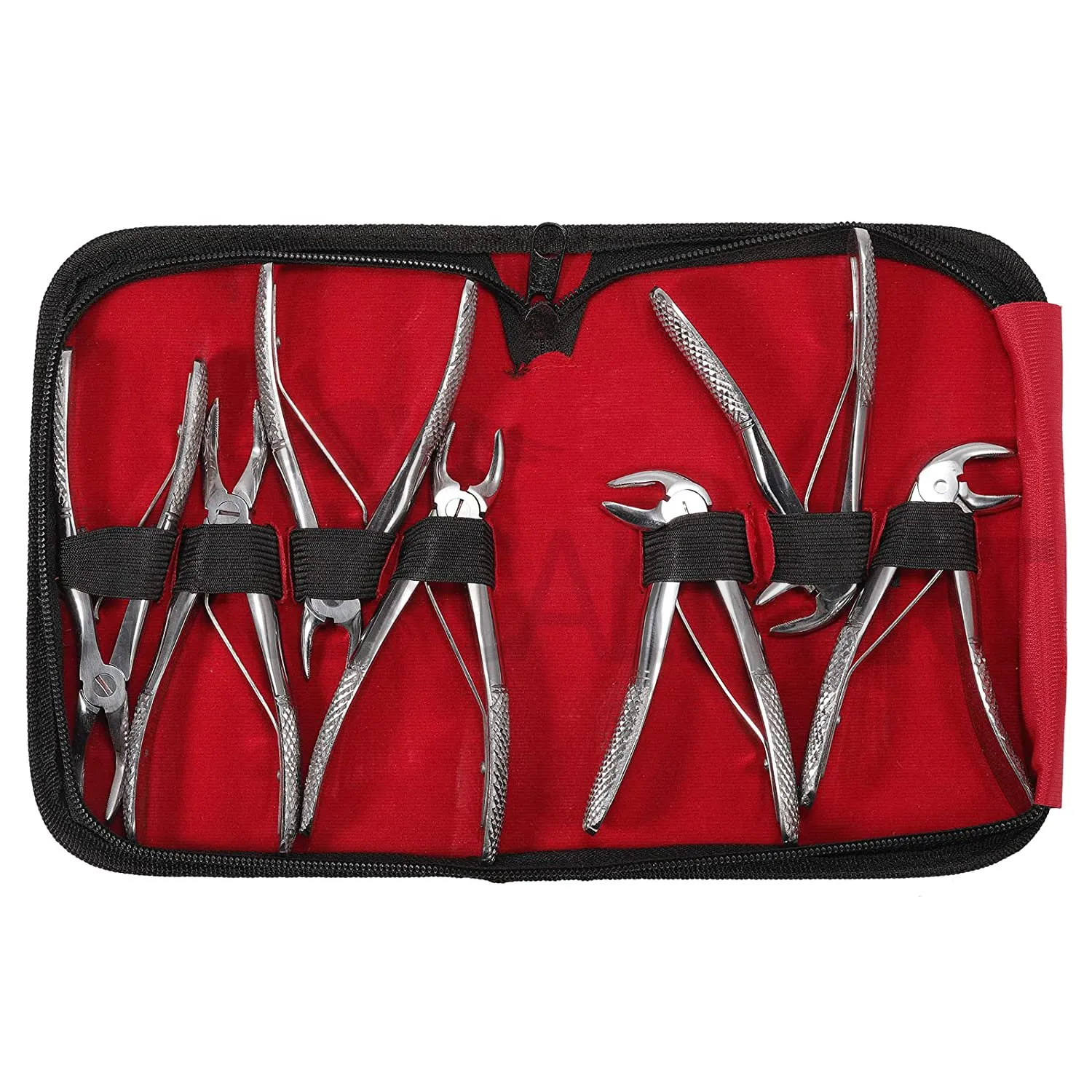 [3060000INS7FPP] 7pcs Dental Extraction Forceps Pliers kit pedo