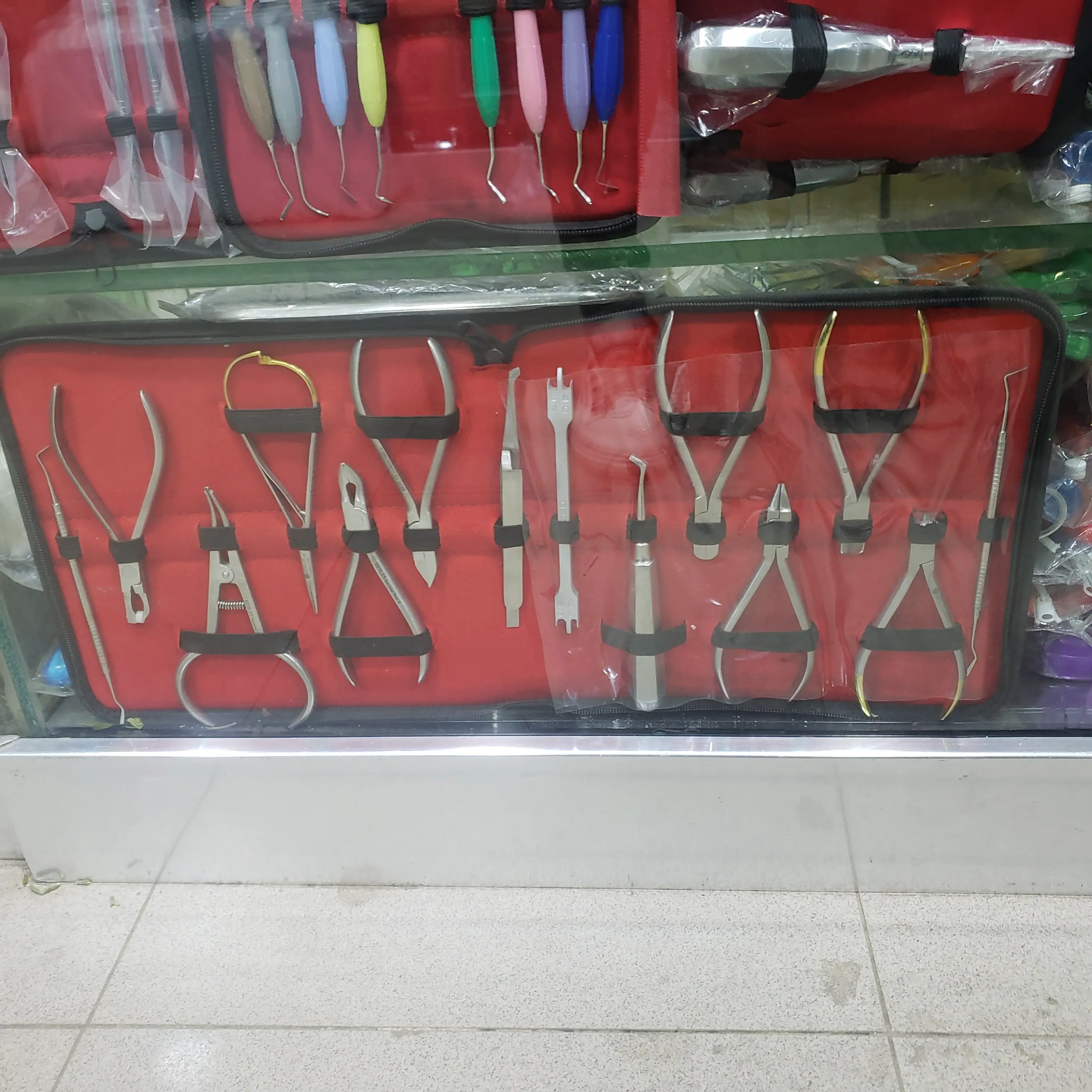 Dental Orthodontics Pliers Set Orthodontic 14pcs شنطه أدوات تقويم