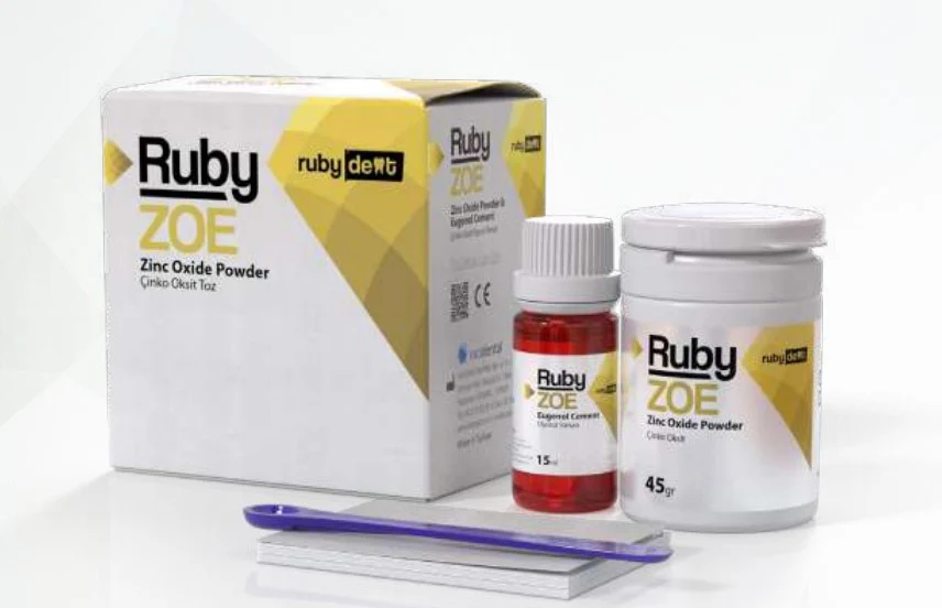 [005-0001] İnci Dental ruby zinc oxide powder 100g زنك اوكسايد بودر