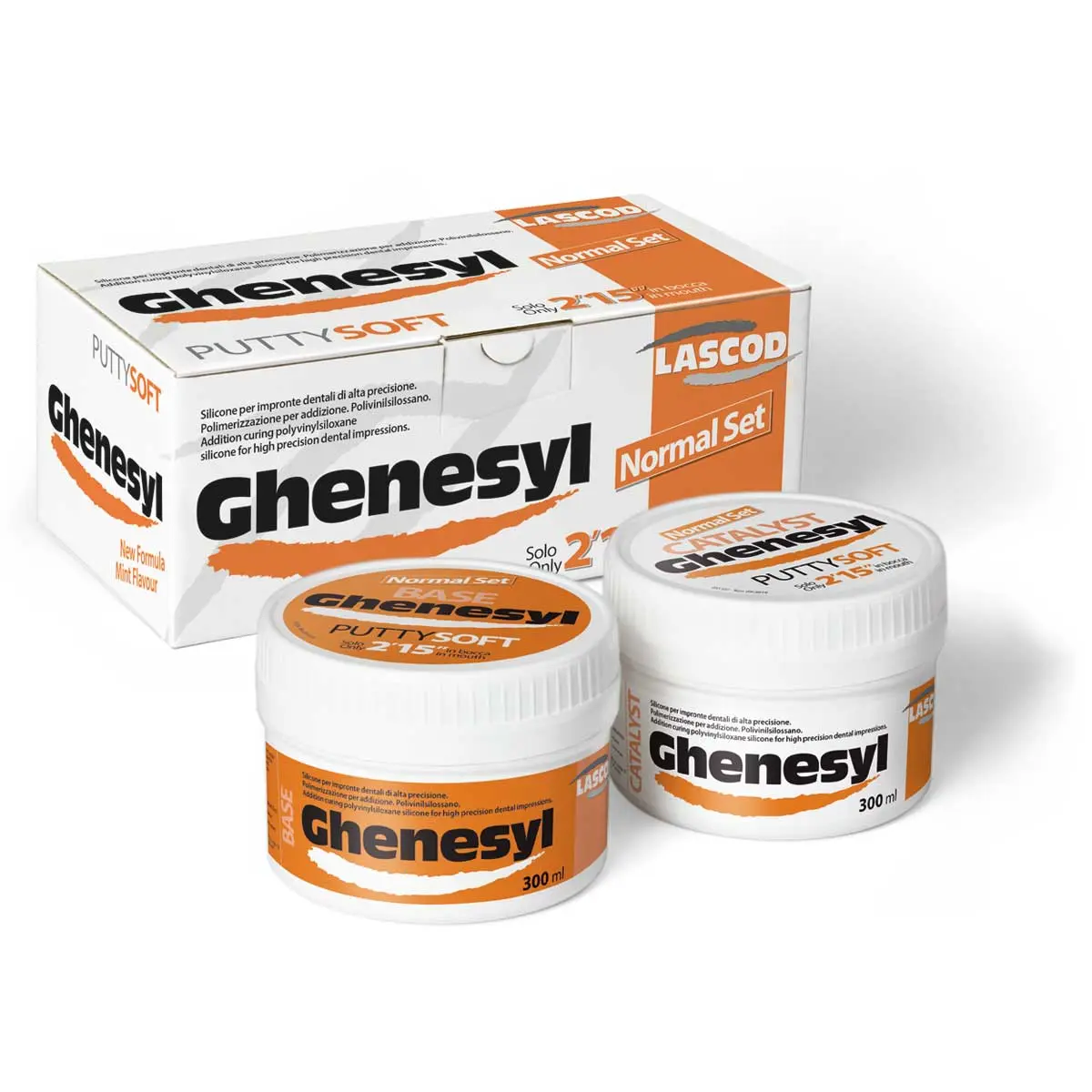 [004-0607] Lascod Ghenesyl Putty Soft, an addition curing طبعة سليكون اولى جينيسل 
