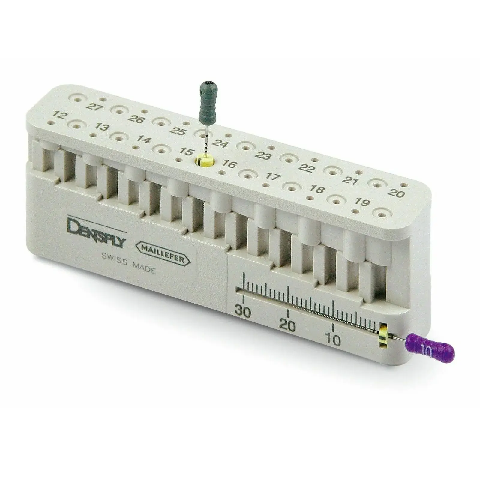 Maillefer Mini bloc Endo Measuring حامل فايلات