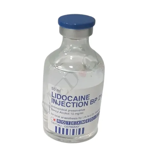 PANPHARMA مخدر ليدوكائين صافي الماني فيال  Lidocaine HCl 2%, 20 mg / mL  50ml vial