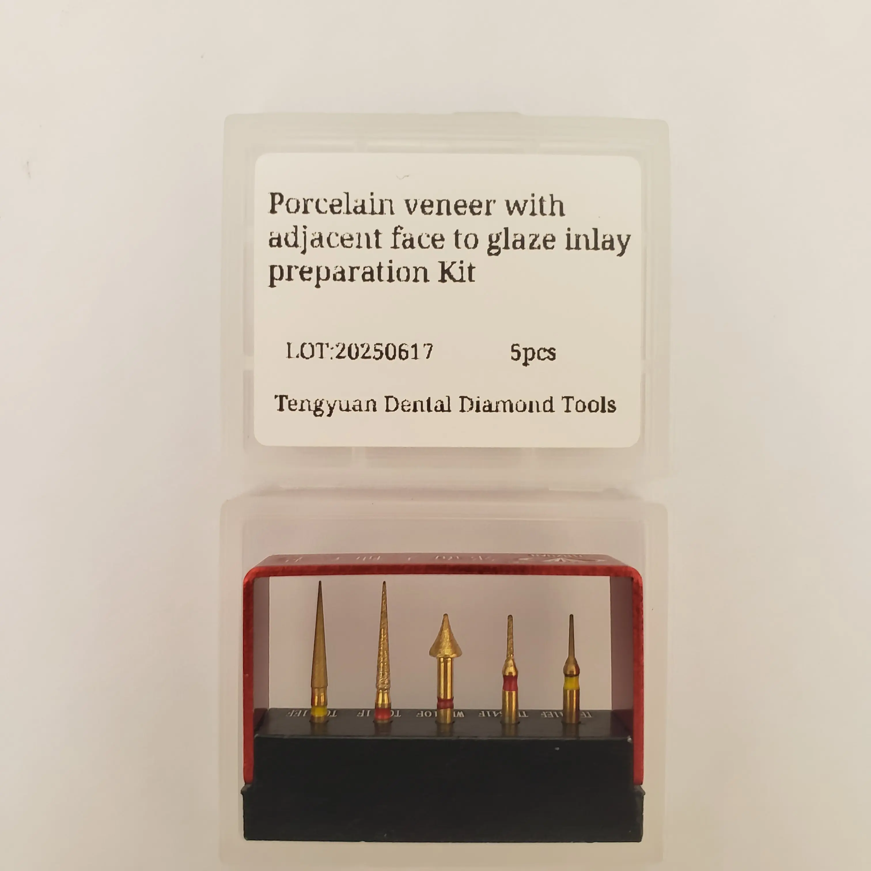 Porcelain veneer with adjacent face to glaze inlay preparation Kit كت بيرات