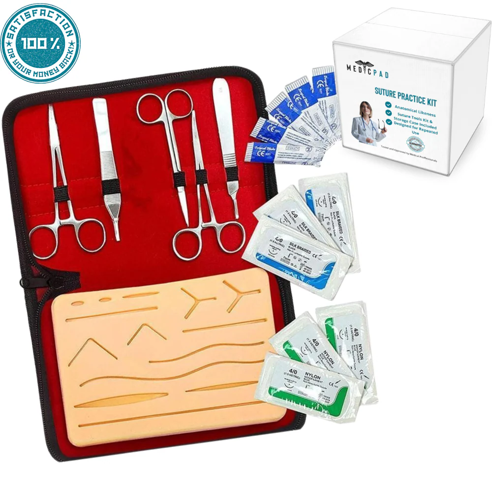 [مشارط جراحية] Suture Practice Kit كت تعليم الخياط الجراحي
