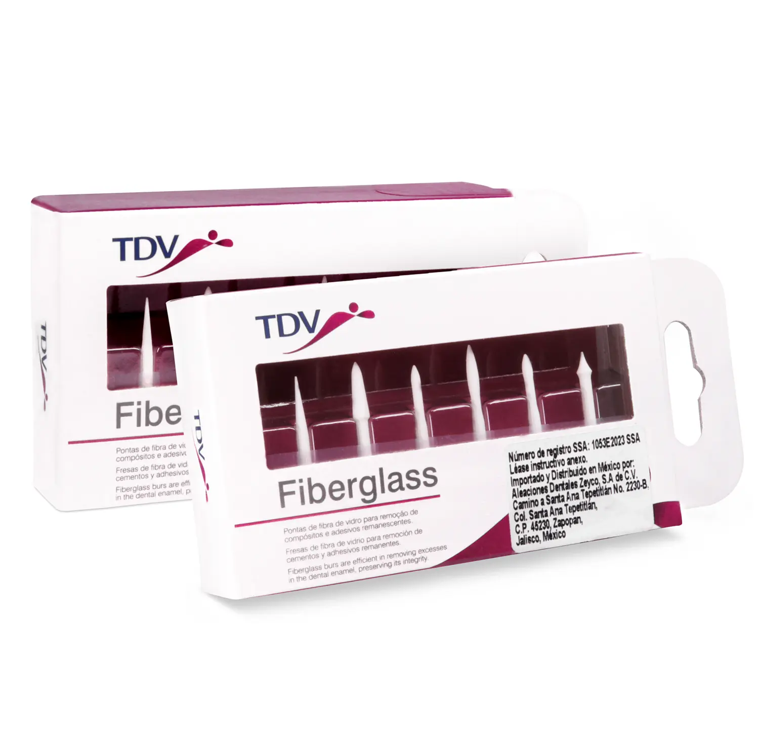 TDV Fiberglass Surtidas 6 Fresas بيرات سيراميك