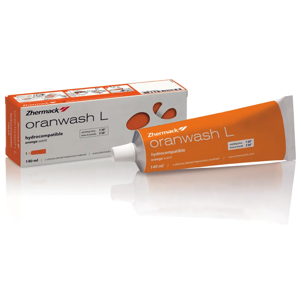 Zhermack Oranwash L c-silicone dental impression material. أوران ووش إل  مسرع