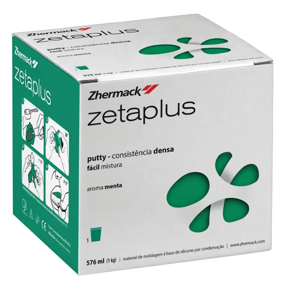 Zhermack Zetaplus C-silicone dental impression material putty. زيتاپلاس سيليكون مع المسرع