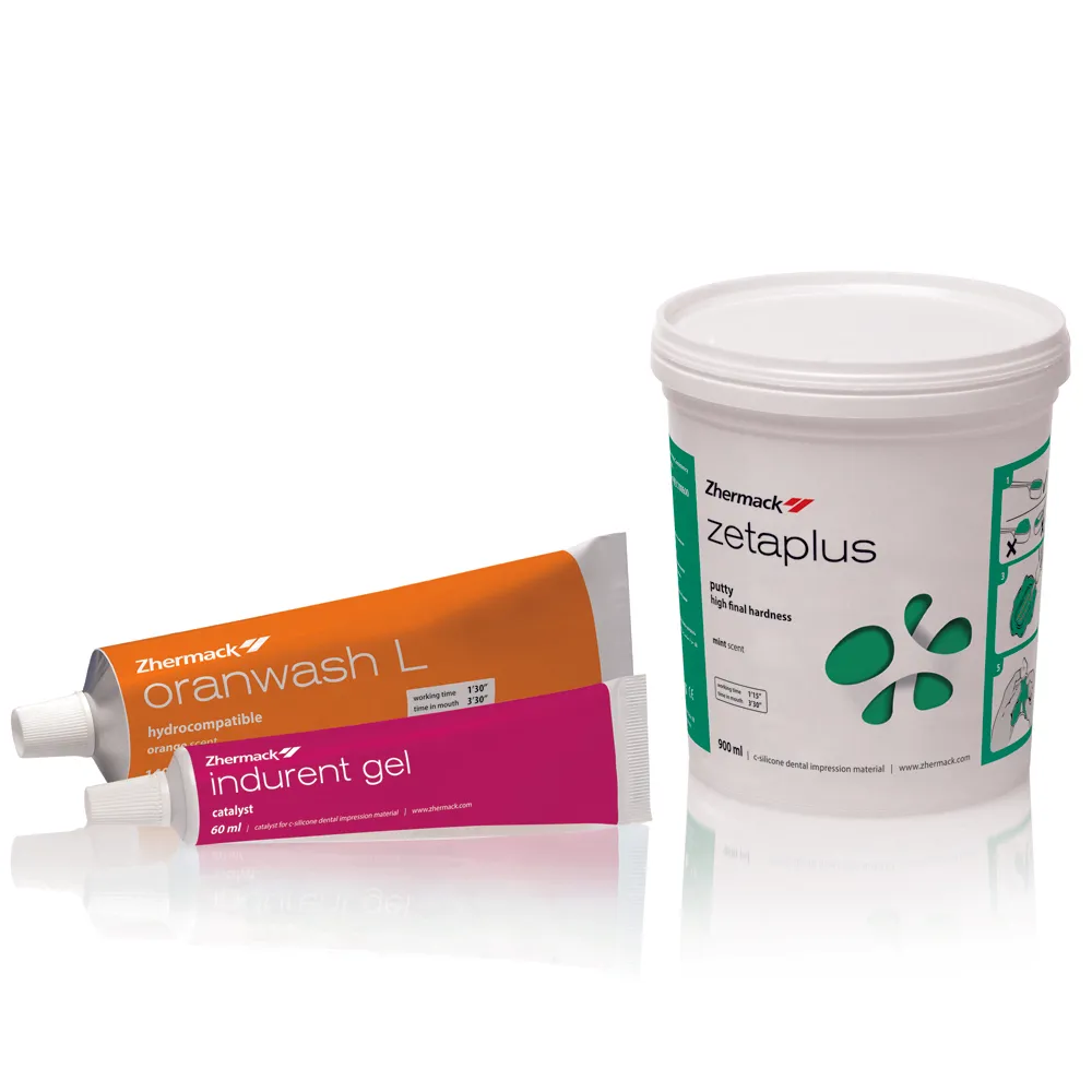 Zhermack Zetaplus impression putty زيتاپلاس سيليكون مع المسرع