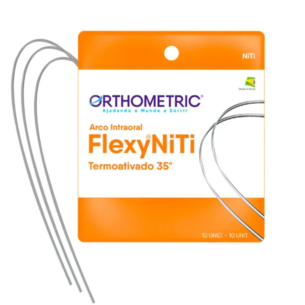 اسلاك تقويم نيكل تيتانيوم حراري  Flexy NiTi Thermal 35º Archwires