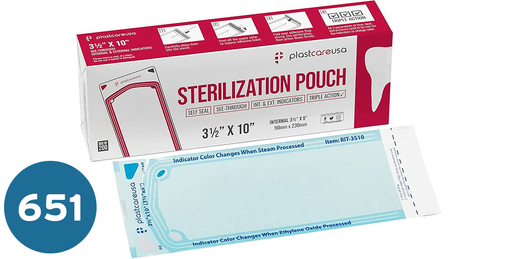 [80600000002692] اكياس تعقيم اوتوكلاف ذاتي اللاصاق  flat roll 26cm*9cm*200pics