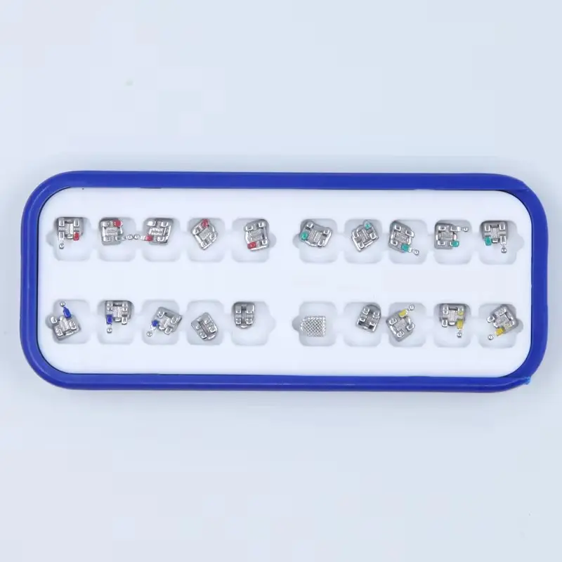 براكت تقويم ازرق  MINI roth metal braces 022 345 hooks