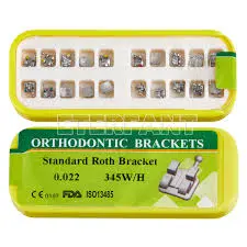 [ميتال براكت] براكت تقويم اصفر  monoblock mini Roth brackets