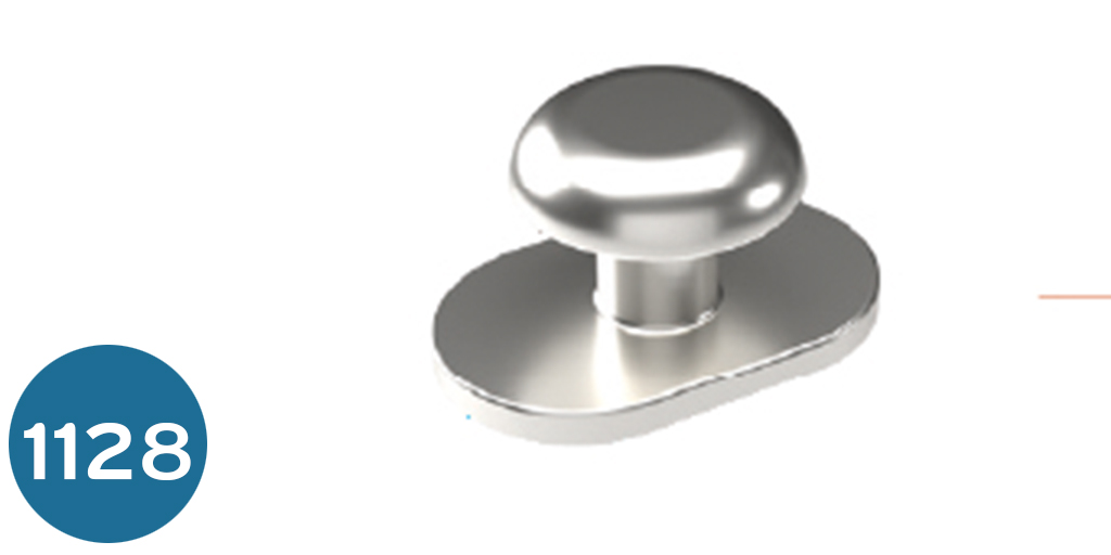 بوتون تقويم  Bondable round Button   flat