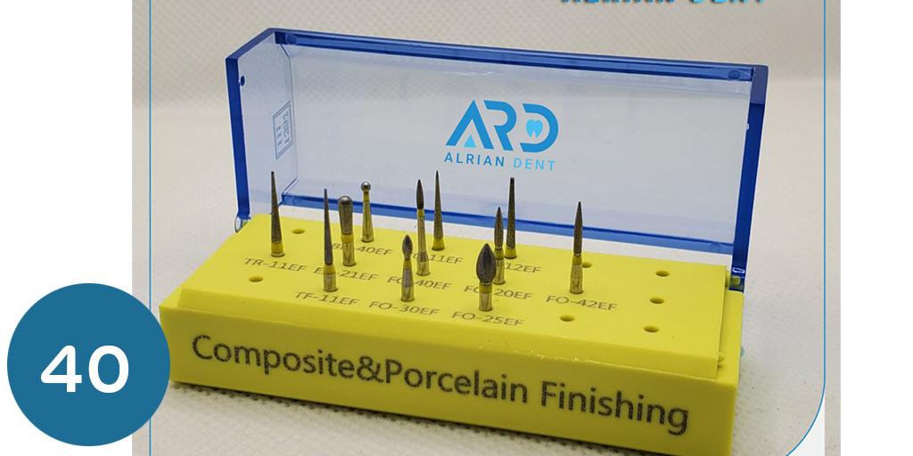 بيرات تحضير حفر الحشو 10 قطع  composite porcelain finishing