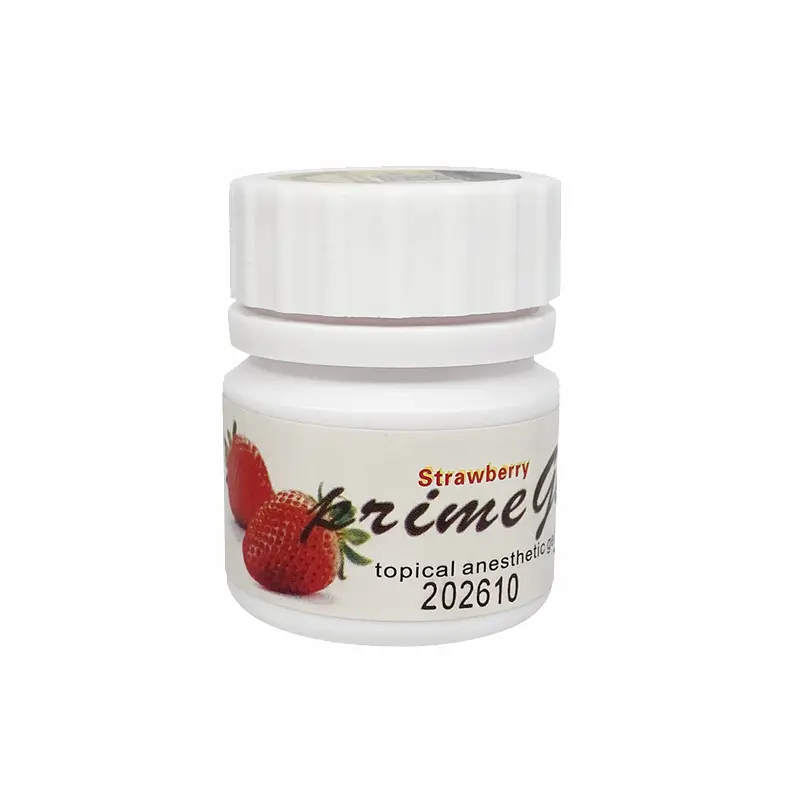 [007-0018] جل مخدر موضعي بالفراولة امريكي  Prime Gel strawberry flavored Dental Topical Anesthetic Gel