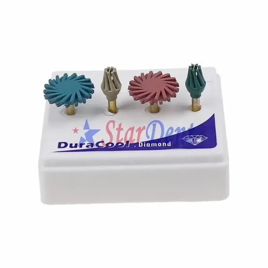 [5070000000dura] ربلات تلميع كمبوزت مروحه  DuraCool Diamond Dental Polishers