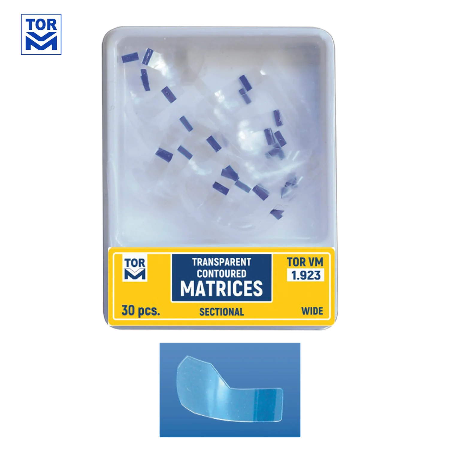 سيكشنال ماتركس  №1.923 Transparent Sectional Contoured Matrices 30 pcs (copy)