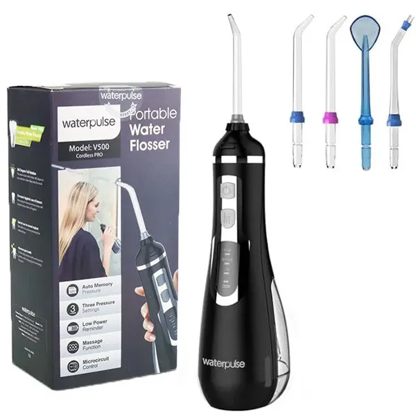 [8120000000WATP] فلوسر مائي  Waterpulse Portable Water Flosser V500 Electric Oral