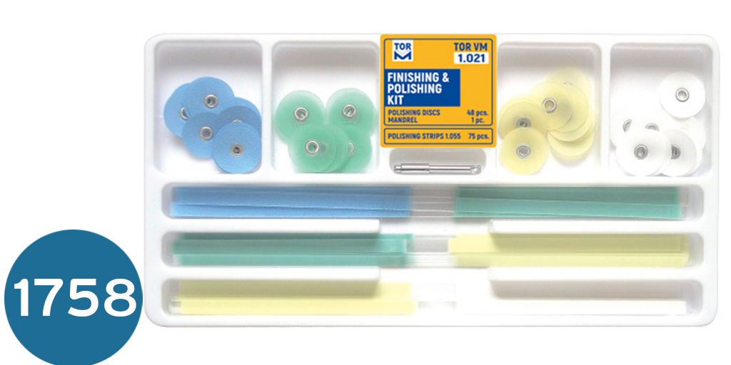 كت دسكات +سترب  № 1.021Finishing and Polishing Kit