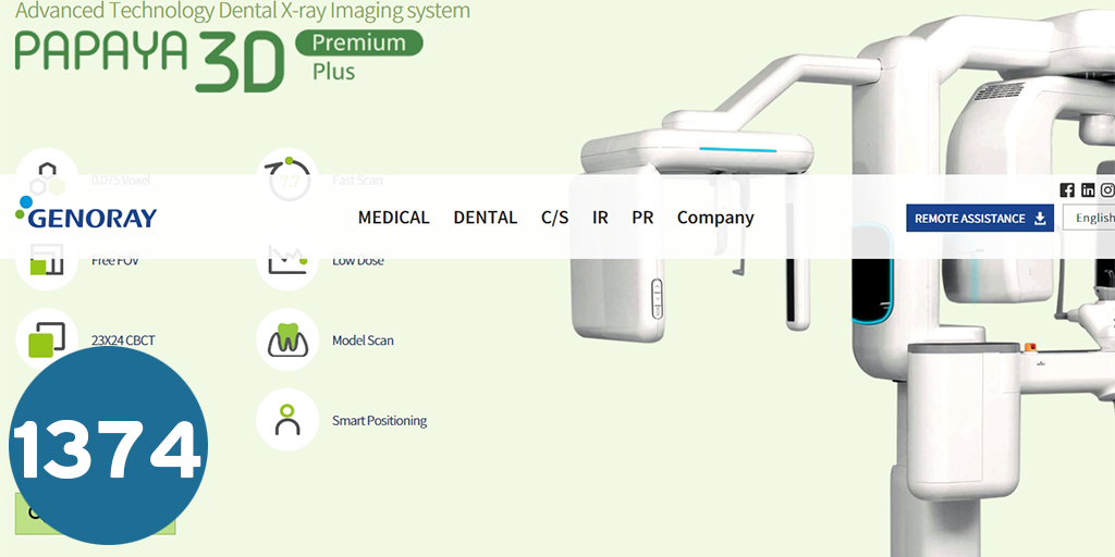 GENORAY CBCT  papaya 3d premium كشافة