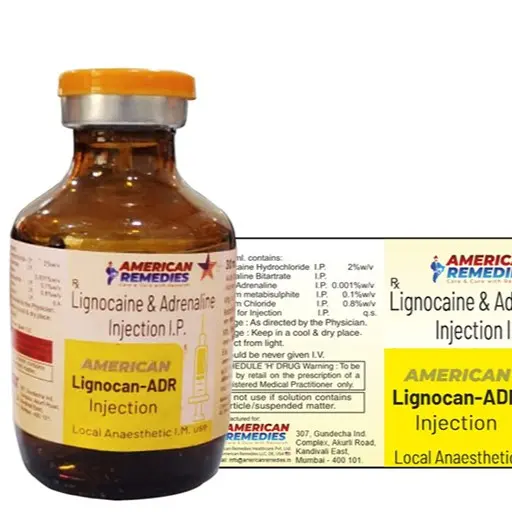 [9080000AMRLIDA] مخدر هندي فيال 30  مل  LIDOCAINE &ADRENALINE injection.