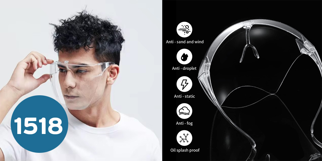 [004-0599] واقي وجة  Safety Clear Face Shield