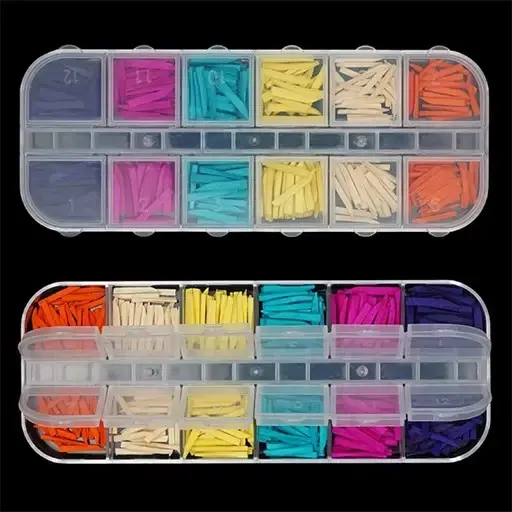 [004-0225] ودج خشبي كبير ملون  Dental Wedge