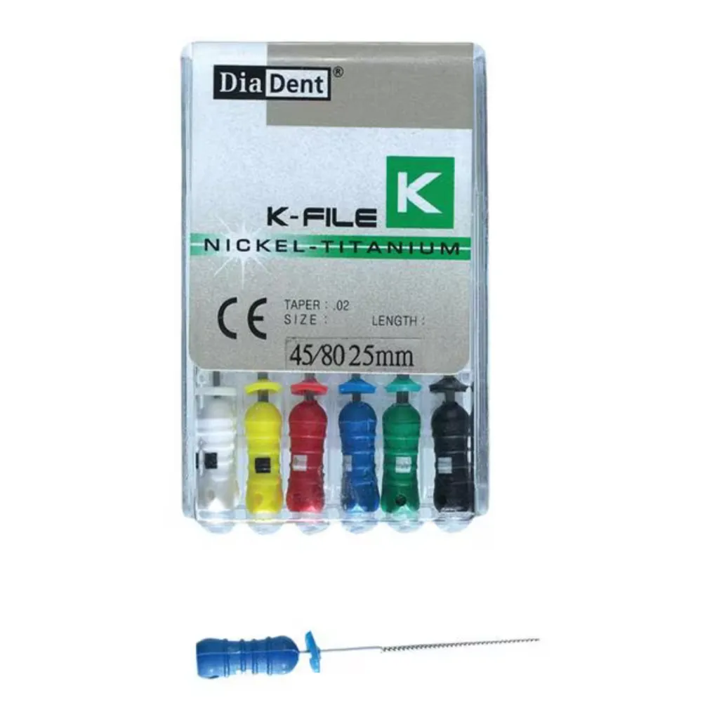 Diadent 2%K FILES NITI فايلات يدوي كي نيكل