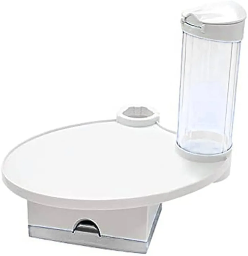 Tray with Cup & Tissue Dispenser حامل كاسات وفاين