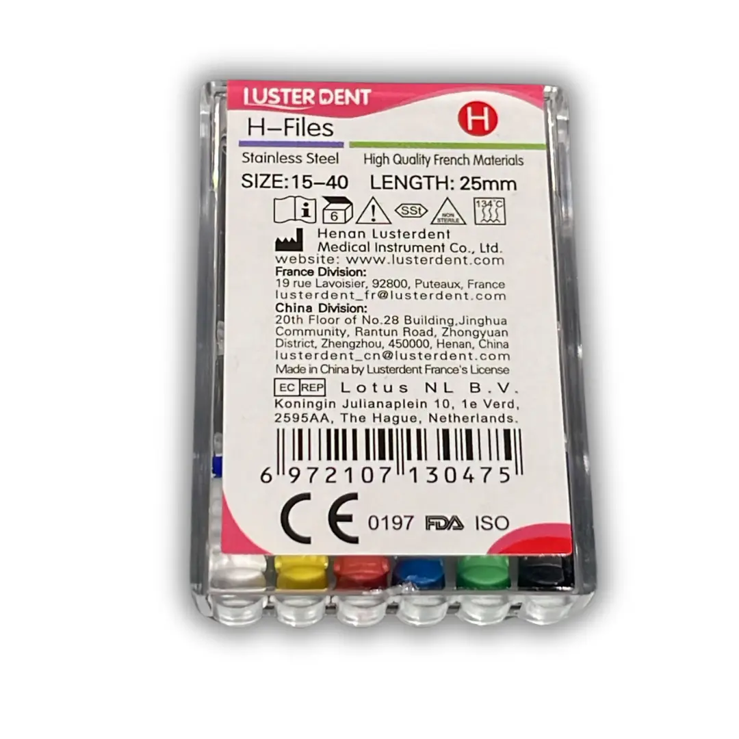 Luster dent 2%H FILES SS  فايلات يدوي اتش ستيل