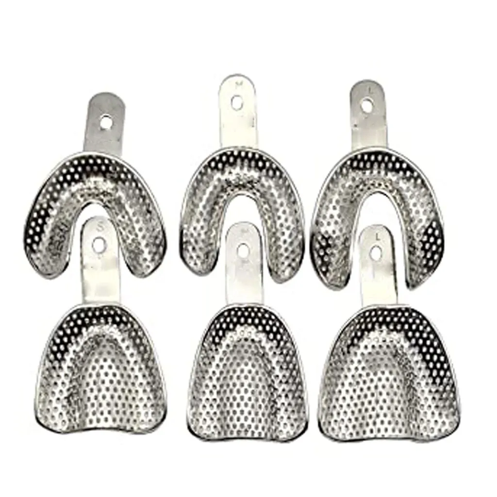 تريات ستيل  Impression Tray SS  (حافة قصيرة للاطقم)