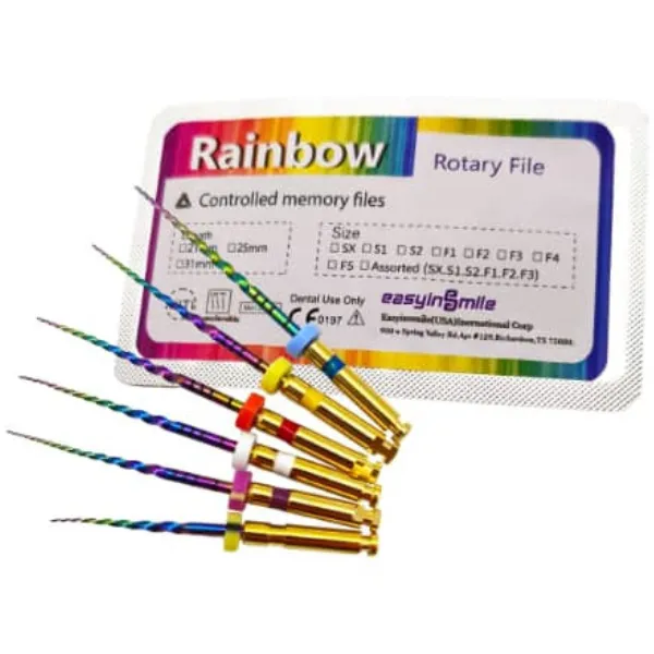 Easyinsmile Rainbow NiTi Rotary Endodontic Files