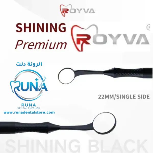 22mm/SINGLE SIDE—ROYVA SHINING BLACK