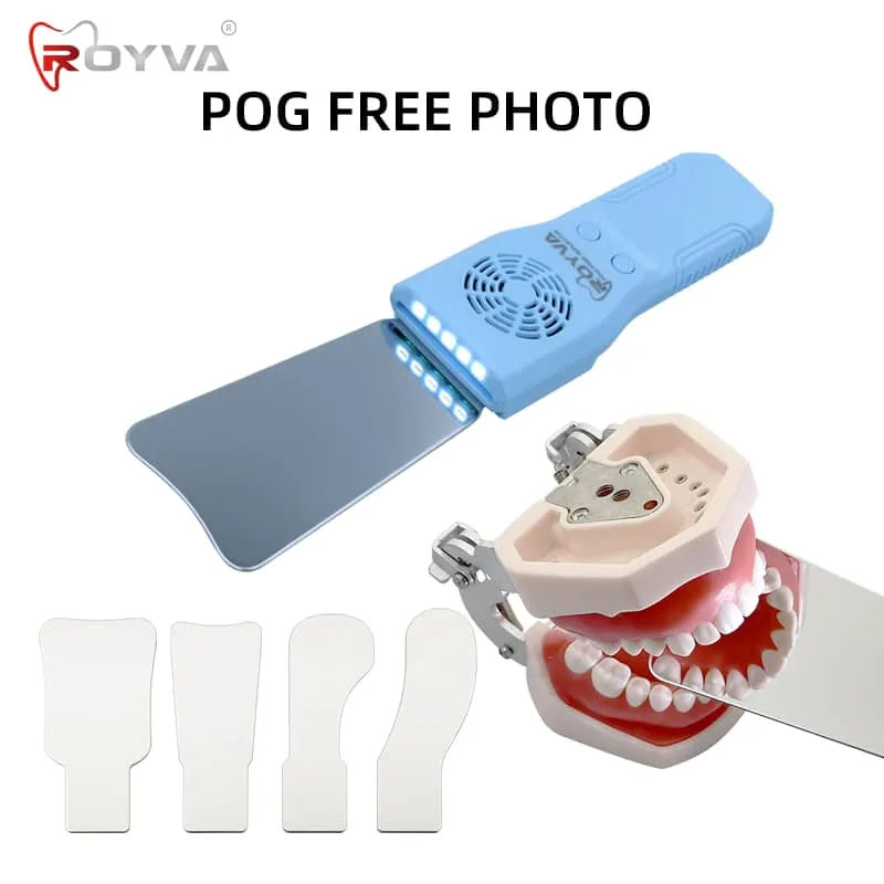 Royva Electric Fog-Free Reflector with LED Photographic Reflector مرايا تصوير مضاد للضباب مع اضاءة