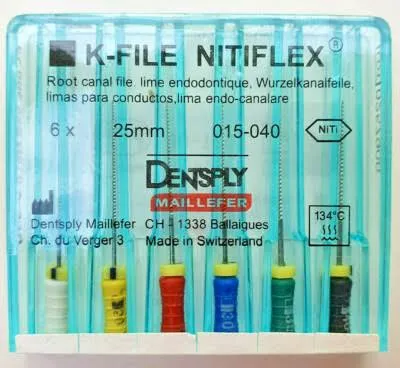 DENSPLY K FILES NITI فايلات يدوي كي نيكل