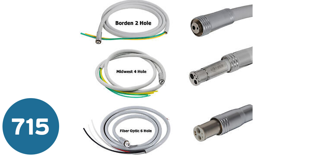 بربيش قبضة handpiece pipe (4  مخارج)