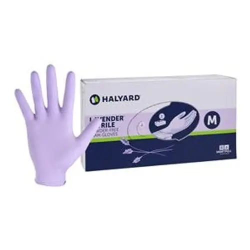جلفز فينيل  Halyard Purple Nitrile Powder-Free Exam Gloves