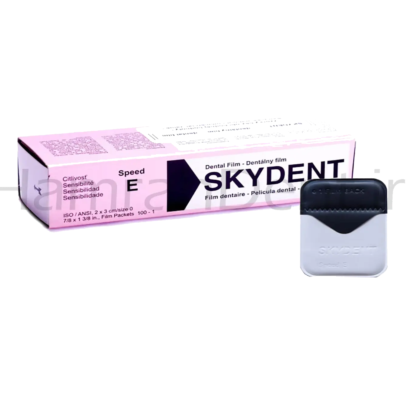 [9340000SKDESIZ] افلام تحميض  Skydent intraoral films E size (بالحبة)