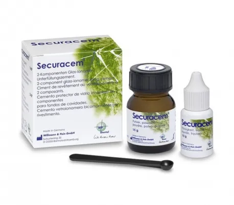 Willmann & Pein - Securacecm Self-cured Glass Ionomer Restorative جلاس انومير المان W.P