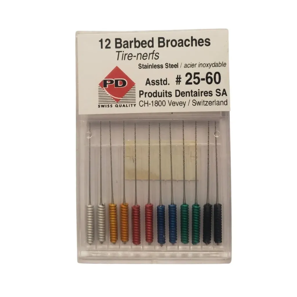 PD Barbed Broaches 25-60 12pcs 20mm باربد بروش