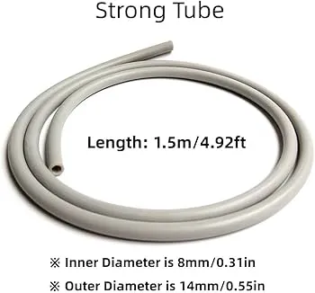 بيب ماصات لعاب  Suction Silicone Tube Pipe Hose for Dental Saliva Ejector Suction Rubber Dental Tubing