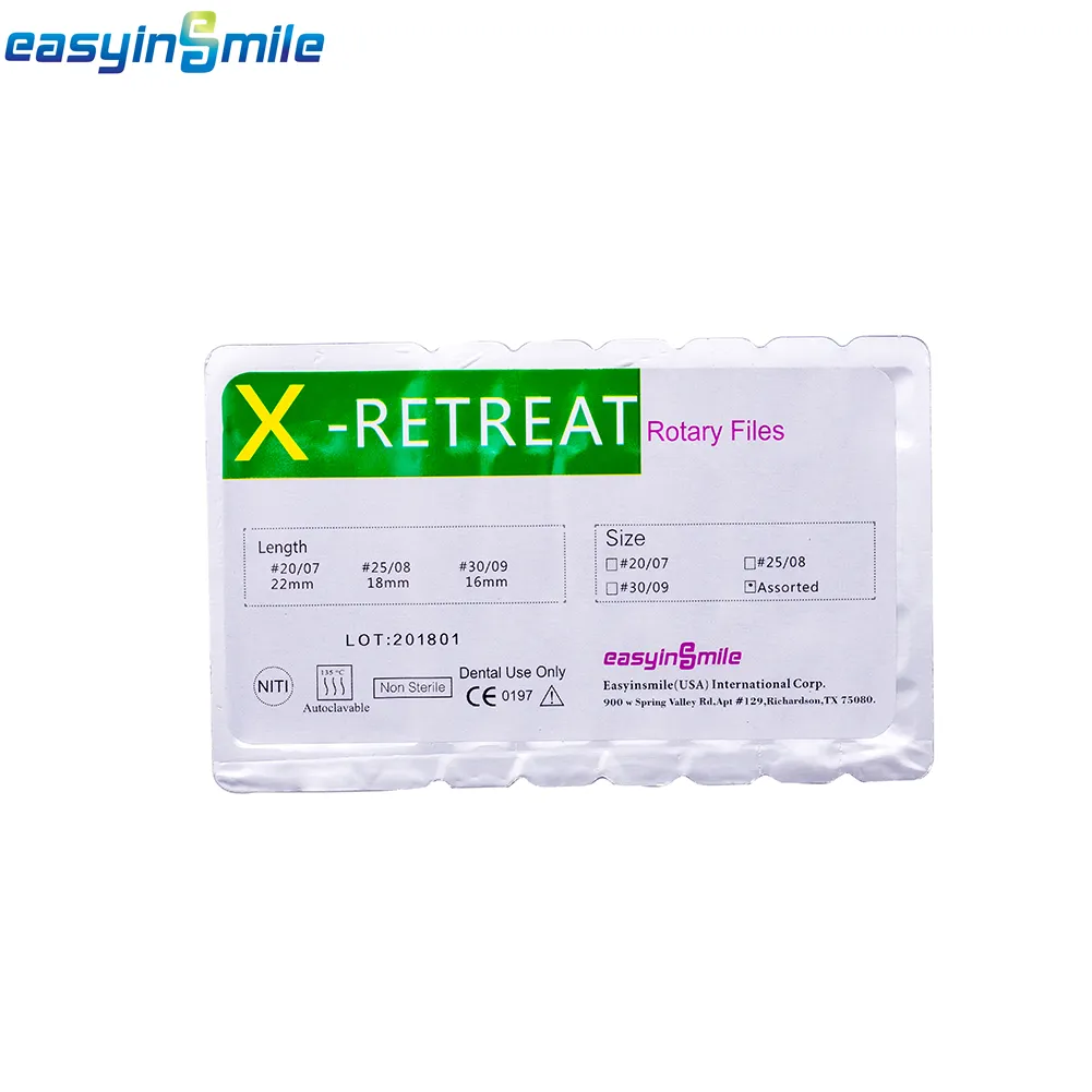 X Retreat  Retreatment Files Endo NITI