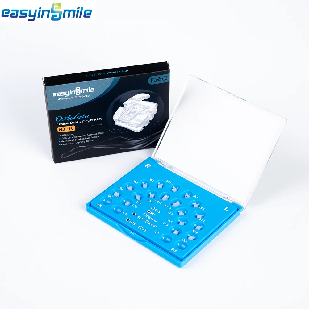 Easyinsmile Self-ligating Ceramic Brackets ‏براكت سيراميك سيلف (ROTH)