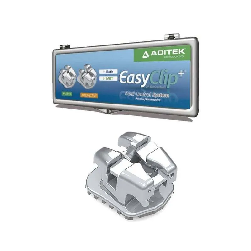 Aditek Easy clip+ (Self Ligating Bracket) ‏براكت ميتال سيلف (ROTH)