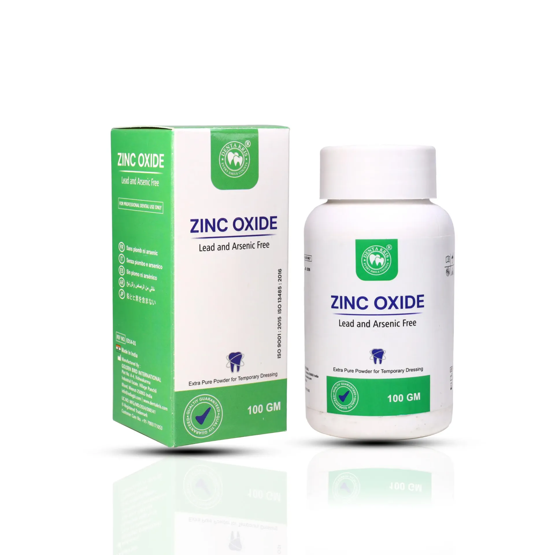 DENTAKRIS ZINC OXIDE Root Canal Sealersدنتاكرس زنك اوكسايد بودر سيلر 100جرام