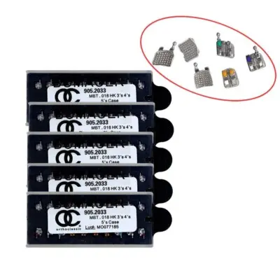 [602ROTHORTmmb] براكت تقويم اسود  Bracket Mini Metal Braces (ROTH)